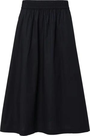 Ausgestellter Rock aus Popeline im Relaxed Fit