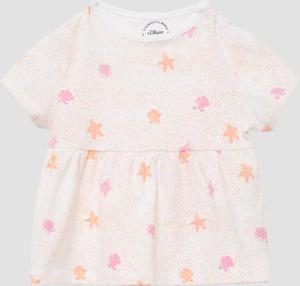 Ausgestelltes T-Shirt mit All-over-Print