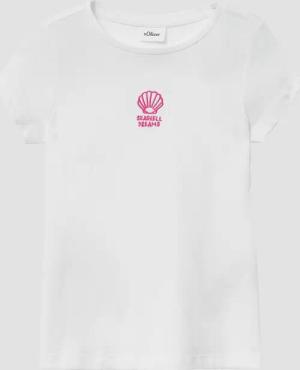 Ausgestelltes T-Shirt mit Stickerei