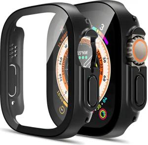 AVANA Smartwatch-Hülle für Apple Watch Ultra 3 / 2 / 1 49mm Hülle iwatch Schutzhülle Case 360, Full-Cover, Glas Displayschutz, Schwarz