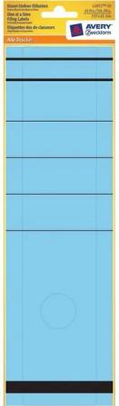 Avery Zweckform Etiketten 10x Ordner-Etiketten A4 Breit Lang Blau, A4 Ordnerrücken Rückenschilder Ordner-Aufkleber