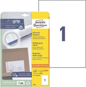 Avery Zweckform Etiketten 6119, 30 Stück, Kennzeichnung (210x297 mm), selbstklebend