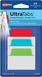 AVERY Zweckform UltraTabs Multi-Use Haftmarker farbsortiert 24 Blatt