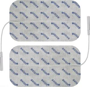 Axion Elektrodenpads passend zu Prorelax, Promed, axion - 12x7cm, 2mm Steckanschluss, 2 St.,selbstklebende TENS EMS Elektroden für TENS EMS Geräte