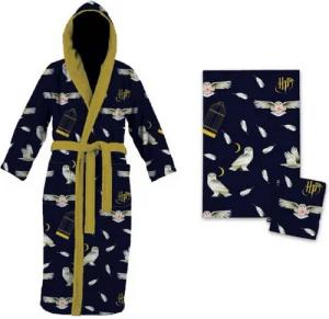 Aymax sprl Bademantel Harry Potter Bade-Set –Handtuch & Waschhandschuh & Bademantel, Polyester