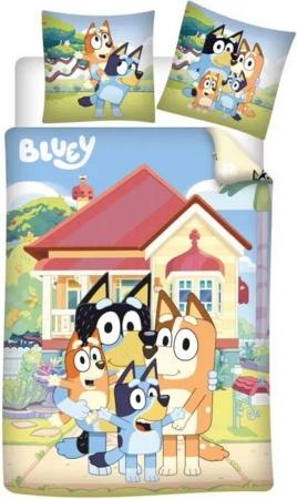 Aymax sprl Bettwäsche Bluey Flanell 140x200 cm + Kissenbezug 65x65 cm Baumwolle