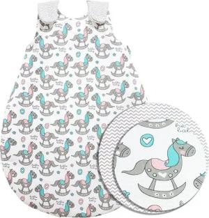 Baby-Joy Babyschlafsack Schlafsack für Babys ZICK-ZACK Linie 100% Baumwolle (1 tlg), Atmungsaktiv. Kuschelweich.
