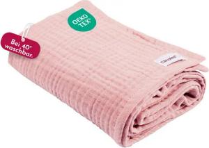 Babydecke Musselintuch für Babys 80x80cm, 100% Musselin-Baumwolle, Clinotest, waschbare Mulltücher ohne Einlaufen - saugstarke Baby Spucktücher