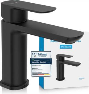 Bächlein Badarmatur Elegante Waschtischarmatur Mizarela (Schwarz) hochwertiger Wasserhahn im minimalistischen Design
