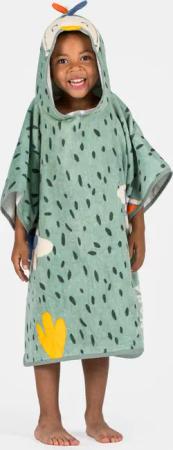 Bade-Poncho Babys/Kleinkinder Baumwolle - Papagei grün