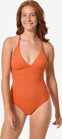 Badeanzug Damen strukturiert Bea Simi terracotta