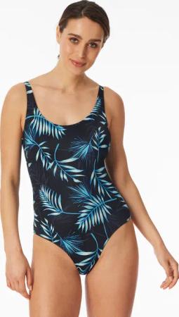 Badeanzug Jersey Palmen multicolor - Aqua 36