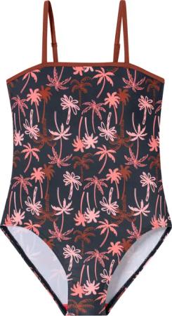 Badeanzug Wirkware recycelt LSF40+ Palmen multicolor - Aqua 164