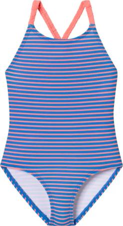 Badeanzug Wirkware recycelt LSF40+ Streifen aqarium - Aqua 92