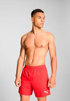 Badehose Herren Mid Shorts Rot