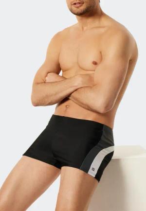 Badehose Wirkware recycelt seitliche Streifen schwarz - Nautical Active 5
