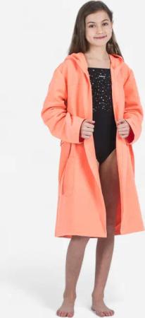 Bademantel Mikrofaser Kinder - koralle