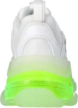 Balenciaga Low-Top Sneaker - Triple S Sneaker 'Clear Sole - White Fluo Yellow' - Gr. 41 (EU) - in Weiß - für Damen