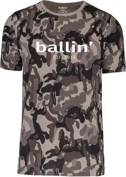 Ballin Est. 2013  T-Shirt Grijs Camouflage Shirt