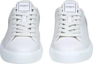 Balmain Low-Top Sneaker - B Court White Leather Sneakers - Gr. 38 (EU) - in Weiß - für Damen