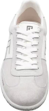 Balmain Low-Top Sneaker - Swan Sneakers In White Suede - Gr. 45 (EU) - in Weiß - für Damen