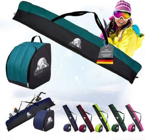 BambiniWelt by Rafael K. Skitasche Skitasche Ski-Schuh-Tasche KOMBI SET 160cm oder 180cm wasserdicht (Skitasche + Skischuhtasche), wasserdichtes, starkes Cordura-Gewebe