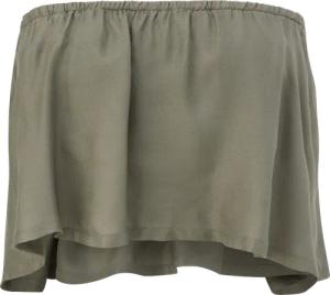 Bandeau-Top mit Volant