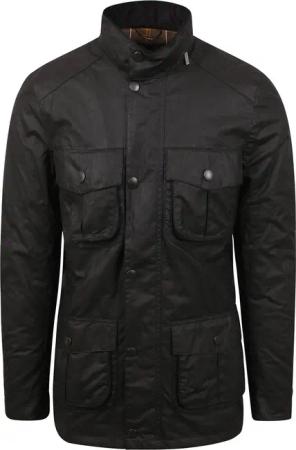 Barbour Corbridge Wachsjacke Schwarz - Größe M