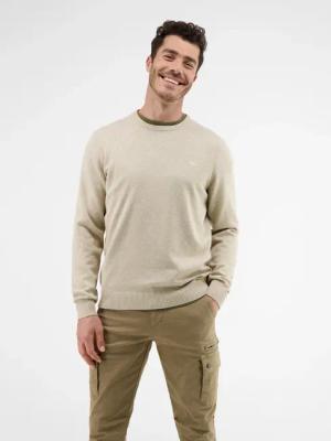 Basic Strickpullover - Light Stone Mel