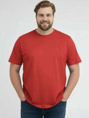 Basic T-Shirt in Grossen Grössen - Scandinavian Red