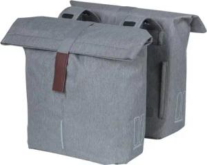 Basil Doppelpacktasche City grey melee 30x18x49cm