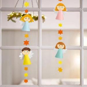 Bastelset - Filzgirlande Engel