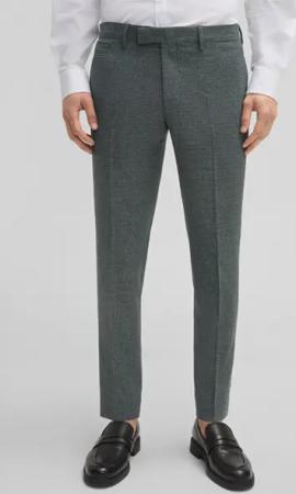 Baukasten-Anzughose Kynd, dunkelgrün meliert