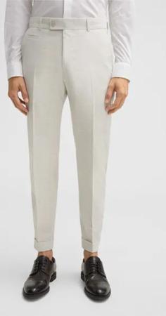 Baukasten-Anzughose Luc, offwhite meliert