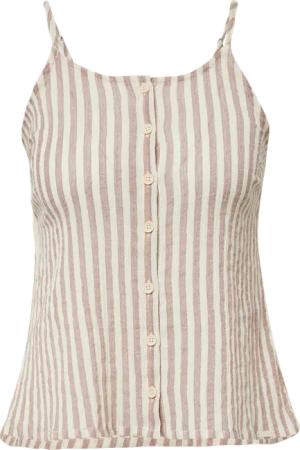 Baumwoll-Blusentop mit Knopfleiste