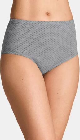 Baumwoll-Hüftslip im Mehrfachpack - taupe / weiß - Gr. 40 von Goldner Fashion