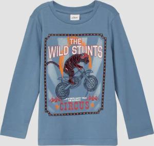 Baumwoll-Langarmshirt mit Folienprint