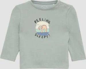 Baumwoll-Longsleeve mit 3D-Frontprint