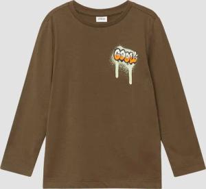 Baumwoll-Longsleeve mit Front- und Backprint