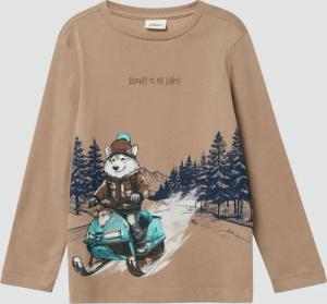 Baumwoll-Longsleeve mit Frontprint