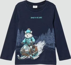 Baumwoll-Longsleeve mit Frontprint