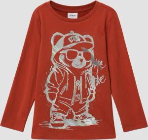 Baumwoll-Longsleeve mit Silikonprint