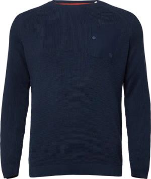 Baumwoll-Pullover mit aufgesetzter Brusttasche