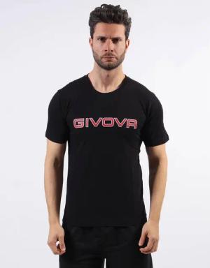 Baumwoll-T-Shirt Givova Spot Schwarz