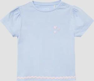 Baumwoll-T-Shirt in A-Shape mit Stickerei