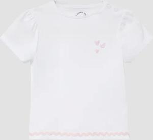 Baumwoll-T-Shirt in A-Shape mit Stickerei