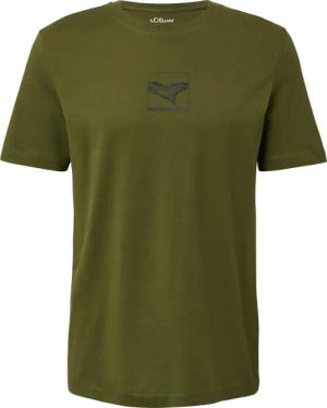 Baumwoll-T-Shirt mit Crew Neck und Front-Print