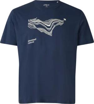 Baumwoll-T-Shirt mit Crew Neck und Front-Print