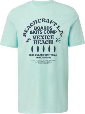 Baumwoll-T-Shirt mit Crewneck und Artwork