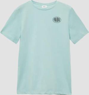 Baumwoll-T-Shirt mit Front- und Rückenprint